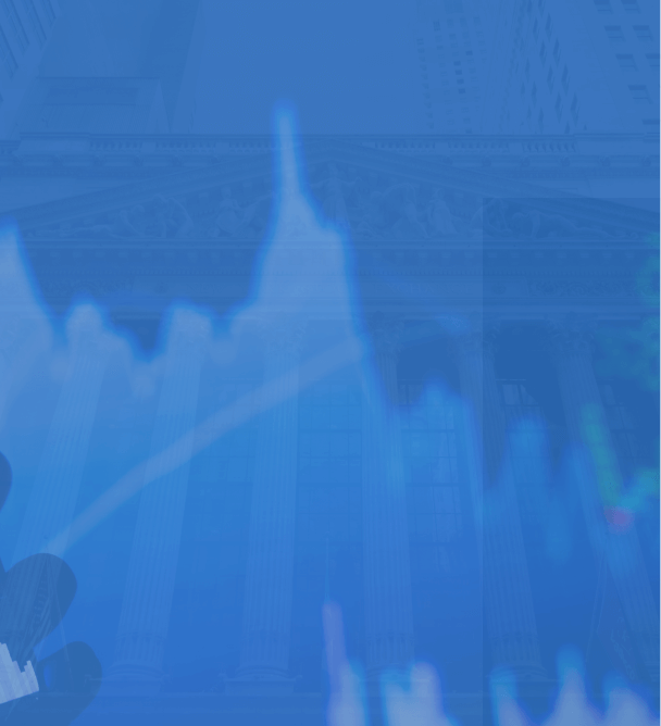 Background displaying market charts